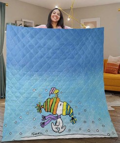 Peanuts Quilt Blanket Plus Snoopy Woodstock Duvet Bedding Set Quilt Blanket- Personalized Gifts for Fans