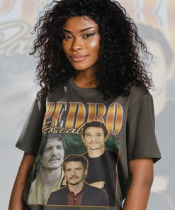 Pedro Pascal Retro Shirt - 90s Inspired Homage Fan Tee with Narco Actor Tribute