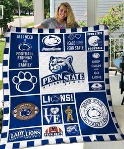 Penn State Nittany Lions NCAA Quilt Bed Cover for Proud Fans