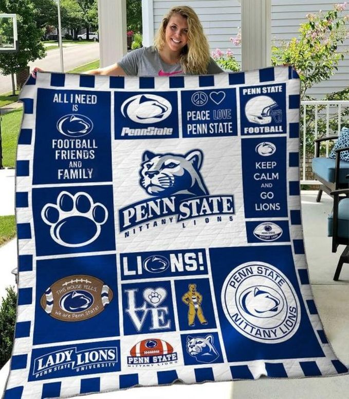 Penn State Nittany Lions NCAA Quilt Bed Cover for Proud Fans