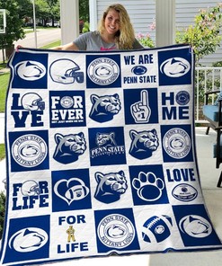 Penn State Nittany Lions Quilt Blanket, Ideal for Sports Fans
