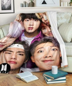 Perfect BTS Gift - the Up Close Fleece Blanket for Fans