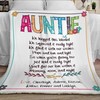 Personalized Auntie Mother's Day Gift with Lovelypod Blanket