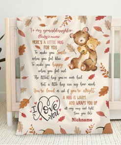 Personalized Baby Blanket For Baby Kids Thanksgiving Birthday - Give the little one in your life a special gift