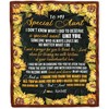Personalized Blanket - Thank You Auntie for Being the Best Birthday Gift