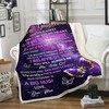 Personalized Blanket from Mom to Daughter - Butterfly Themed Quilt Bedding Set for Daughters