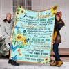 Personalized Butterfly and Sunflower Blanket for Daughter - Heartfelt Gift for a Special Occasion