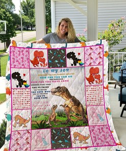 Personalized Dinosaur Quilt Blanket for Kids