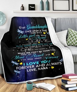 Personalized Dragonfly Bed Set for Girls - To My Granddaughter From Grandma