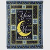 Personalized Fleece Blanket for Moms from Daughters â€“ I Love You to the Moon and Back