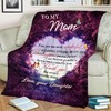 Personalized Fleece Blanket to Say â€˜Thank You to Your Mom on Her Birthday
