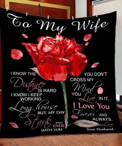 Personalized From Husband To My Wife I Love You Forever And Always Quilt Bedding Set