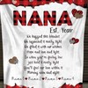 Personalized Grandma Red Buffalo Plaid We Hugged This Blanket Personalized Blanket for Grandma's Birthday