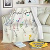 Personalized Grandma's Garden Blanket - Lovely Gifts for Grandmas