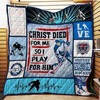 Personalized Ice Hockey Quilt Bedding Set with Inspirational Quote, Perfect for Ice Hockey Lovers