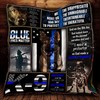 Personalized K9 Police Officer Quilt Bedding Set, Perfect for K9 Officers