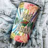 Personalized NHL Tumbler for Mom - Best Mom Ever with Minnesota Wild Flower Design