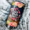 Personalized NHL Tumbler for Mom - Best Mom Ever with New York Islanders Flower Design