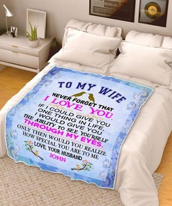 Personalized Never Forget That I Love You Quilt Bedding Set for Wife From Husband