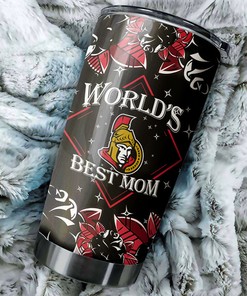 Personalized Ottawa Senators NHL Tumbler for World's Best Moms - Perfect Gift for Sports Enthusiasts