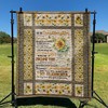 Personalized Quilt Bedding Set- My Love Will Follow You To My Granddaughter Family Blanket.
