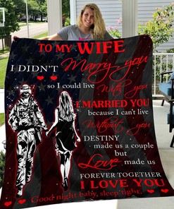 Personalized Quilt Bedding Set - Soldier to Wife from Husband