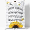 Personalized Sunflower Niece Blanket from Aunt - Heartfelt Gift for Niece on Special Occasions