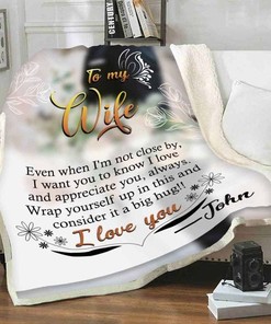 Personalized To My Wife I Love And Appreciate You Quilt Bedding Set for Wife From Husband Birthday