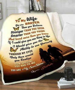 Personalized Warming To My Wife You Are My Sunshine Quilt Bedding Set for Wife From Husband Birthday