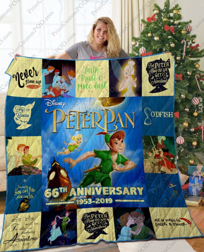 Peter Pan Quilt Bedding Set Ver 17 - Personalized Bedding Set for Peter Pan Fans