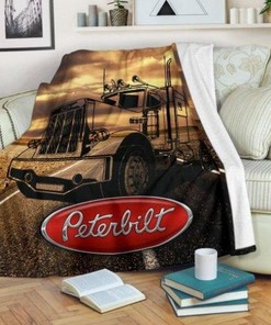 Peterbilt Truck Lovers Quilt Blanket for Car Fans