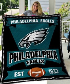 Philadelphia Eagles NFL Team EST 1933 Quilt Blanket for Football Fans