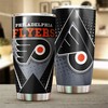 Philadelphia Flyers NHL Tumbler - Unique Sports Tumbler with Hockey Grunge Design - G Fanatics