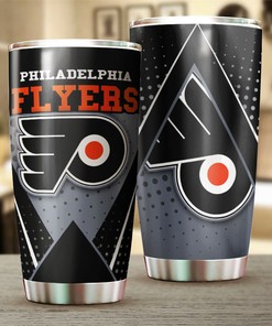 Philadelphia Flyers NHL Tumbler - Unique Sports Tumbler with Hockey Grunge Design - G Fanatics