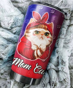 Philadelphia Phillies MLB Tumbler for Cat Moms with personalized design and custom MLB logo
