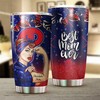 Philadelphia Phillies MLB Tumbler for strong and caring Best Moms Ever with personalized design and MLB logo