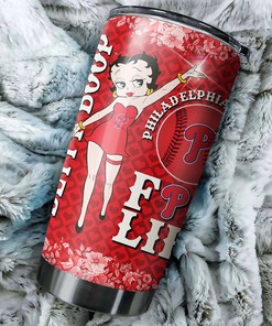 Philadelphia Phillies MLB Tumbler with Betty Boop Design for Baseball Fans