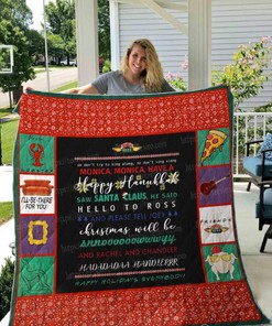 Phoebe's Christmas Song F.R.I.E.N.D.S Quilt Blanket - Get Cozy with Your Favorite Show