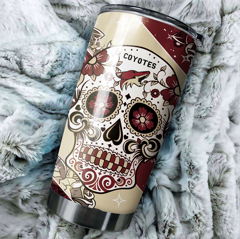 Phoenix Coyotes NHL Tumbler - Skull Design Tumbler for NHL Fans - Image 2