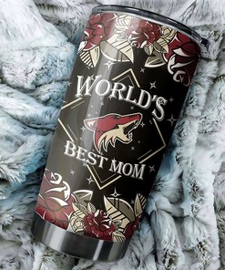 Phoenix Coyotes NHL Tumbler: World's Best Mom Tumbler with NHL Logo, Perfect for Dedicated Fans