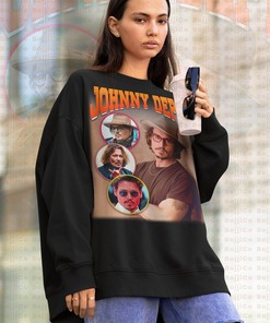 Photo Homage JOHNNY DEPP Sweatshirt - RottenBorn Trial Gift for Movie Fans