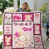 Pig Oink Funny Quilt Bedding Set for Animal Lovers