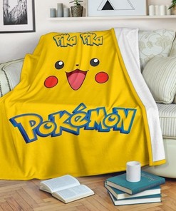 Pikachu lovers, keep cozy with this premium fleece blanket