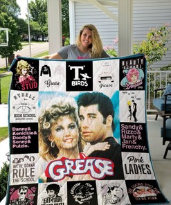 Pink Ladies Grease Collection Quilt Blanket for Musical Fans
