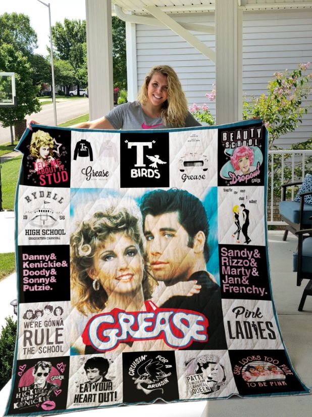 Pink Ladies Grease Collection Quilt Blanket for Musical Fans