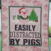 Pink Pigs Distraction Quilt Blanket for Animal Lovers