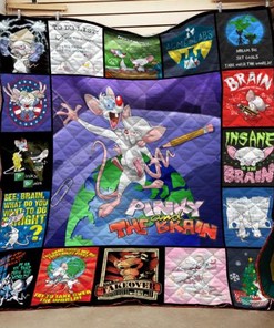 Pinky and the Brain Quilt Bedding Set for Cartoon Fans