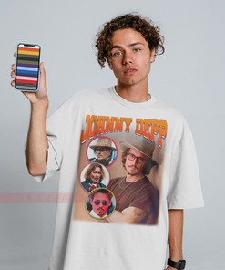 Pirate Homage JOHNNY DEPP Vintage Shirt - Retro 90s Tee for Movie Fans