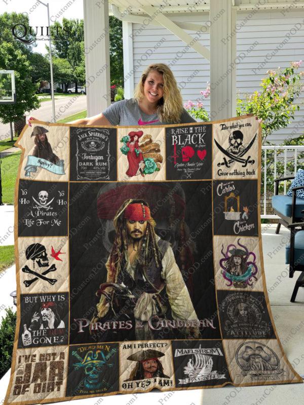 Pirates of the Caribbean Quilt Blanket - Perfect for Fans of the Movie Series