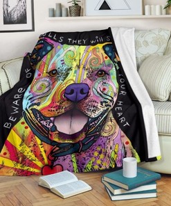 Pitbull Colors Premium Fleece Blanket Gift for Fans Quilt Bedding Set